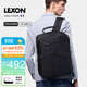 樂(lè )上（LEXON）雙肩包男15.6/16英寸商務(wù)蘋(píng)果筆記本電腦包雙層背包休閑書(shū)包黑色