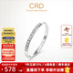 CRD克徠帝【現貨閃發(fā)】傳承系列 排鉆戒指女鉆戒18k金鉆石戒指尾戒 PT950白色|共約20分|直排|G0708H