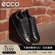 愛(ài)步（ECCO）男鞋 休閑板鞋男鞋百搭系帶潮流低幫鞋子 街頭輕巧521304 HL 黑色52130451052 40