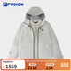 斐樂(lè )（FILA） FUSION潮牌羽絨服二合一女2025冬新款時(shí)尚保暖外套 云霧灰-GY XL 175/92A/XL