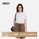 AIGLE艾高女士短袖T恤DFT速干排汗SILVADUR抗菌T恤 粉白色 BJ242 L (170/92A)