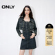 ONLY秋季復古休閑顯瘦套裝短裙牛仔裙連衣裙女|124342014 J34 390洗水牛仔藍 S (160) 80A