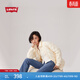 Levi's【商場(chǎng)同款】李維斯女士寬松薄款翻領(lǐng)韓系羽絨服002QD 米白色 S