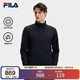 FILA 斐樂(lè )官方男士針織長(cháng)袖外套2026春新款休閑簡(jiǎn)約保暖立領(lǐng)上衣