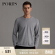PORTS寶姿男裝早秋針織休閑套頭針織衫薄毛衣MN9K030JKF027 LT GREY S