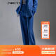 PORTS寶姿春夏新品女裝寬腳口長(cháng)褲LM8P025MWB019 深藍色 M (6)