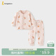 童泰（TONGTAI）寶寶秋衣套裝春秋季純棉嬰兒衣服男童女童秋褲睡衣內衣粉色80cm