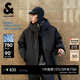 杰克·瓊斯（JACK&JONES）男裝秋冬季短款羽絨服男士連帽防水戶(hù)外潮流鴨絨沖鋒衣外套 E43純黑色 2XL （190）偏大,建議拍小一碼