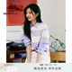 beanpole【新年禮物】 女小清新薰衣草色時(shí)尚簡(jiǎn)約風(fēng)日常戶(hù)外粗條紋短袖T恤 薰衣草色 M 165/88A
