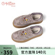 金利來(lái)（Goldlion）女鞋小個(gè)子厚底德訓鞋復古擦色圓頭休閑板鞋女G601530292灰色38
