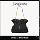 YSL圣羅蘭 女士JAMIE SHOPPING中號羊皮革托特包 黑色 U