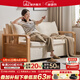 塞納春天沙發(fā)床多功能北歐可折疊實(shí)木沙發(fā)床客廳小戶(hù)型雙人兩用布藝沙發(fā) 1.36米【海綿款 無(wú)儲物箱】
