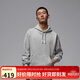 Jordan男子帽衫 針織薄絨 ESS貼布Logo 衛衣套頭衫FV7248-050灰XL