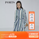 PORTS寶姿商場(chǎng)同款新品女裝條紋襯衫連衣裙LL8D189KFB027 丈青條紋 XS (2)