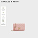 CHARLES&KEITH經(jīng)典菱格鏈條小方單肩斜挎包包女包生日禮物CK2-70160131 粉紅色Pink 小包