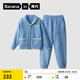 蕉內（Bananain）絨絨500E兒童睡衣男女童半邊絨大童加絨保暖寶寶家居服套裝秋冬季 鈣-磚青 150