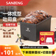 三能（SANNENG）低糖吐司模具 450克不沾吐司盒250g小吐司盒蓋子日式面包模具 1000g吐司 帶蓋 SN2068