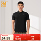 361°運動(dòng)翻領(lǐng)t恤男2026年春夏季新款休閑透氣短袖情侶POLO衫 【男款】超級黑 L