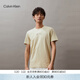 Calvin KleinJeans夏季男女情侶中性經(jīng)典ck刺繡印花休閑純棉圓領(lǐng)短袖T恤上衣