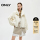 ONLY2025夏季新款純色花苞設計立領(lǐng)寬松開(kāi)衫風(fēng)衣外套女|125336003 A06太古白色 S