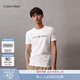 Calvin KleinJeans夏季男女情侶中性休閑年輕多色ck印花修身打底短袖T恤上衣