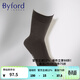 百富（BYFORD）男士襪子棉針織紳士商務(wù)襪印尼產(chǎn)中筒通勤休閑四季送禮90008ss 咖色 1雙 均碼