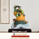 翊珗（YIXIAN）石灣公仔葫蘆陶瓷客廳擺件工藝品創(chuàng)意喬遷新居禮品家居玄關裝飾品 作品名稱：福祿有余