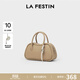 拉菲斯?。↙a Festin）包包女包2026新款單肩斜挎手提包頭層牛皮青蛙包生日禮物送女生 風(fēng)衣灰【頭層牛皮版 JD專(zhuān)供】