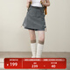 NOTHOMME輕量戶(hù)外露營(yíng)抽繩短褲純色A字短裙寬松假兩件褲裙女 深灰 （新舊LOGO隨機） M