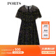 PORTS寶姿春夏新品女裝短袖中長(cháng)連衣裙YLA8D241KPS086 丈青印花 4