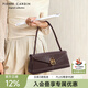 皮爾卡丹（pierre cardin）女包真皮單肩包輕奢小眾洋氣法棍包生日禮物實(shí)用高級感頭層牛皮 咖啡色【植鞣皮】