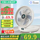 XVVMI【已接入米家APP】2026新款桌面風(fēng)扇靜音桌上usb充電廚房壁扇壁掛式循環(huán)扇小型學(xué)生宿舍床頭空調扇 小米白【米家款】充插兩用 APP無(wú)極變速 冰感模塊