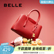 百麗商場(chǎng)同款婚包大容量質(zhì)感斜挎手提媽媽包X5349CX0 紅色 F