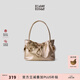ECODAY女包春夏新品束束包大容量通勤水桶托特包單肩手提包禮物 香檳金  小號 高端實(shí)用走心生日禮物送女生