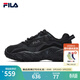 斐樂(lè )（FILA）男女同款跑步鞋舒適輕便慢跑透氣休閑運動(dòng)鞋百搭掠奪者情侶鞋 黑-BK【女款】 36