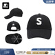 STARTER【劉宇寧同款】 | 棒球帽潮流字母經(jīng)典S帽子時(shí)尚百搭鴨舌帽 黑色 硬襯 均碼 均碼