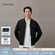 Calvin KleinJeans春秋男女情侶經(jīng)典商務(wù)通勤休閑ck挺括棒球領(lǐng)飛行員夾克外套 UB1-太空黑 XL