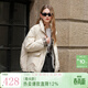 三彩【易打理】2025冬季新款90白鴨絨羽絨服保暖時(shí)尚寬松M 象牙白 M 160/84A