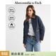 Abercrombie & Fitch【巴恩風(fēng)】美式復古燈芯絨LOGO羽絨服外套25秋冬女裝144-5243 海軍藍 L (165/104A) 尺碼偏大，建議小一碼