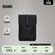 Rains防水面料電腦包雙肩包休閑通勤旅行男女Backpack Mini/13020 黑色