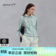 GANT/甘特2025春秋重磅連帽衛衣女士寬松復古休閑字母印花衛衣 301-綠色 L