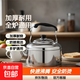 不銹鋼加厚鳴音燒水壺大容量鳴笛特厚煮水壺電磁爐煤氣爐燃氣通用 不銹鋼鳴音壺【加厚款】約裝滿(mǎn)11斤水 8500ml