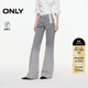 ONLY2025夏季新款做舊水洗修身喇叭褲長(cháng)褲牛仔褲女|125332009 J0Z牛仔灰 S S標準褲長(cháng)