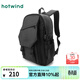 熱風(fēng)（Hotwind）秋季新款男士涂層雙肩包戶(hù)外運動(dòng)出游大容量純色背包 01黑色 F