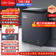美的（Midea）100L單溫家用冰柜小型減霜零下40度超低溫速凍冷柜冷藏冷凍玻璃面板冰箱BD/BC-100KGEM國家補貼