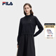 FILA 斐樂(lè )官方女子連衣裙2026春新款時(shí)尚休閑寬松假兩件拼接裙子 傳奇藍-NV XL 175/92A/XL