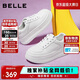 百麗女鞋簡(jiǎn)約百搭小白鞋休閑增高厚底休閑鞋板鞋B2597BM5 白色 35