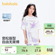 巴拉巴拉兒童短袖女童t恤2025夏裝大童速干印花上衣甜美時(shí)尚208225117024