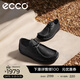 愛(ài)步（ECCO）男女同款 春季軟底時(shí)尚休閑鞋舒適透氣皮鞋增高 JOKE系列552504 黑色55250490000 40