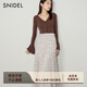 SNIDEL【精英衣櫥】高腰流蘇A字半身裙SWFS244218 駝色 S (0)